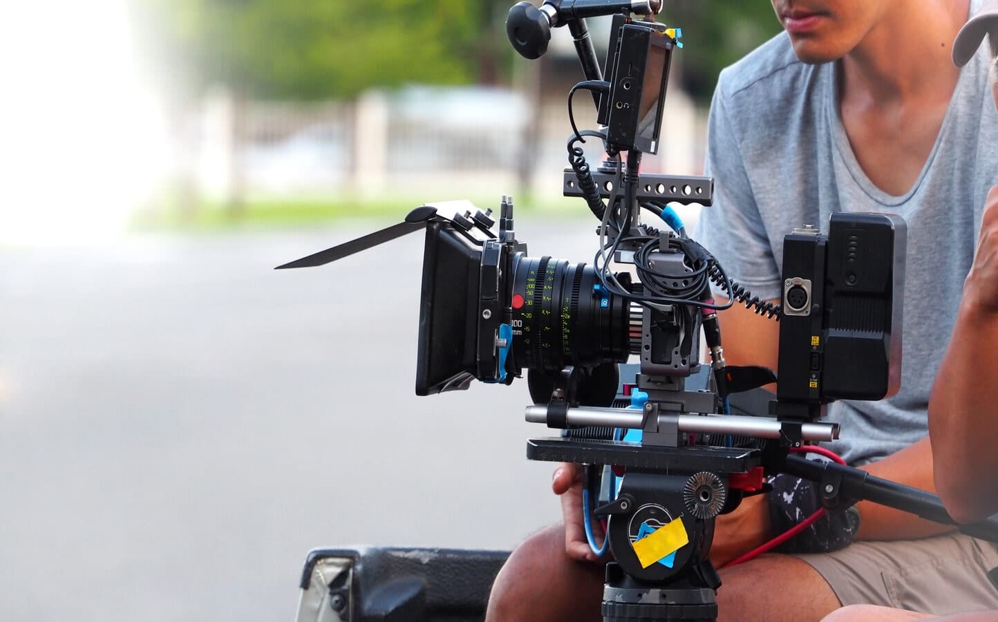 man using a camera